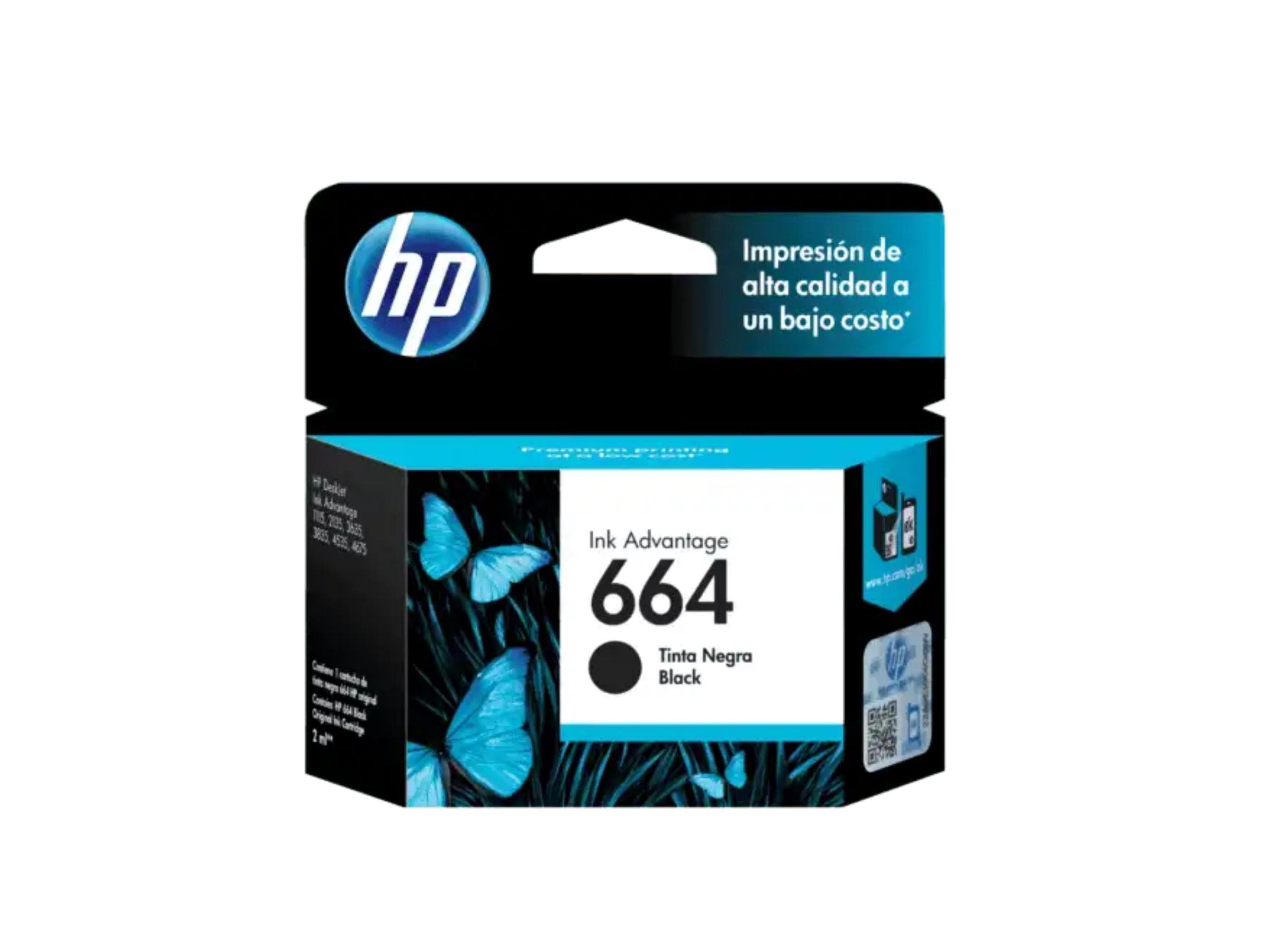tinta HP 664 negra - 1